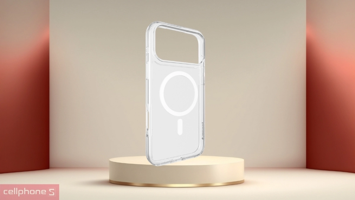 Ốp lưng iPhone 17 SwitchEasy Crush M Protective With Magsafe Transparent - Trong suốt, mỏng nhẹ