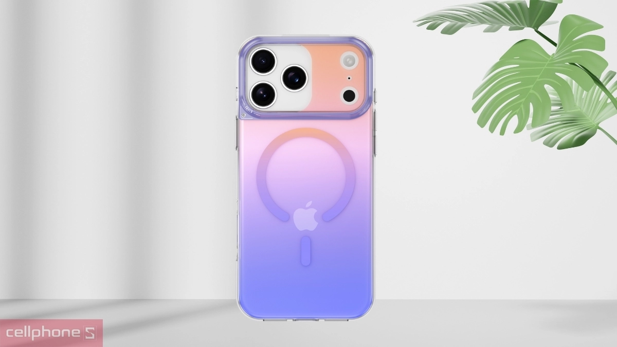 Thiết kế, chất liệu ốp lưng iPhone 17 Pro Max TGVIS Grace Neon