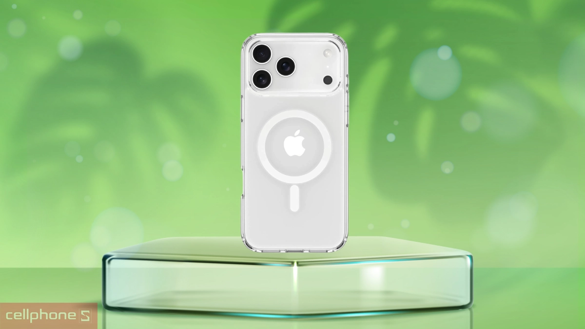 Thiết kế ốp lưng iPhone 17 Pro TGVIS Len Official Clear