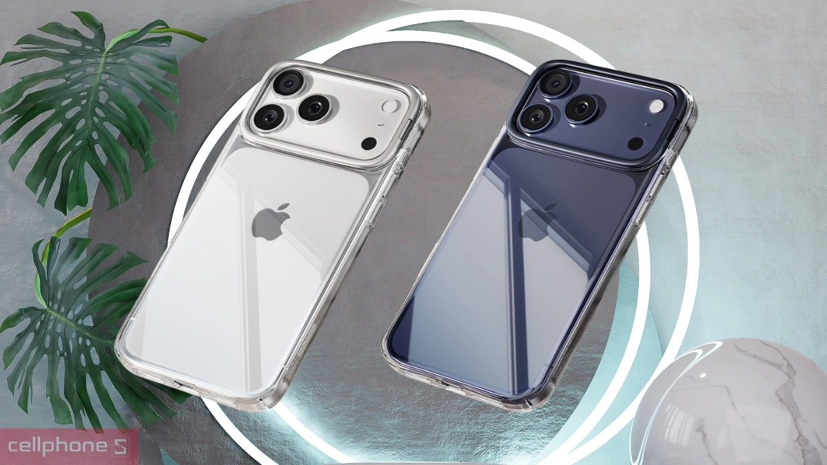 Thiết kế ốp lưng iPhone 17 Pro Max Torras D1 Transparent