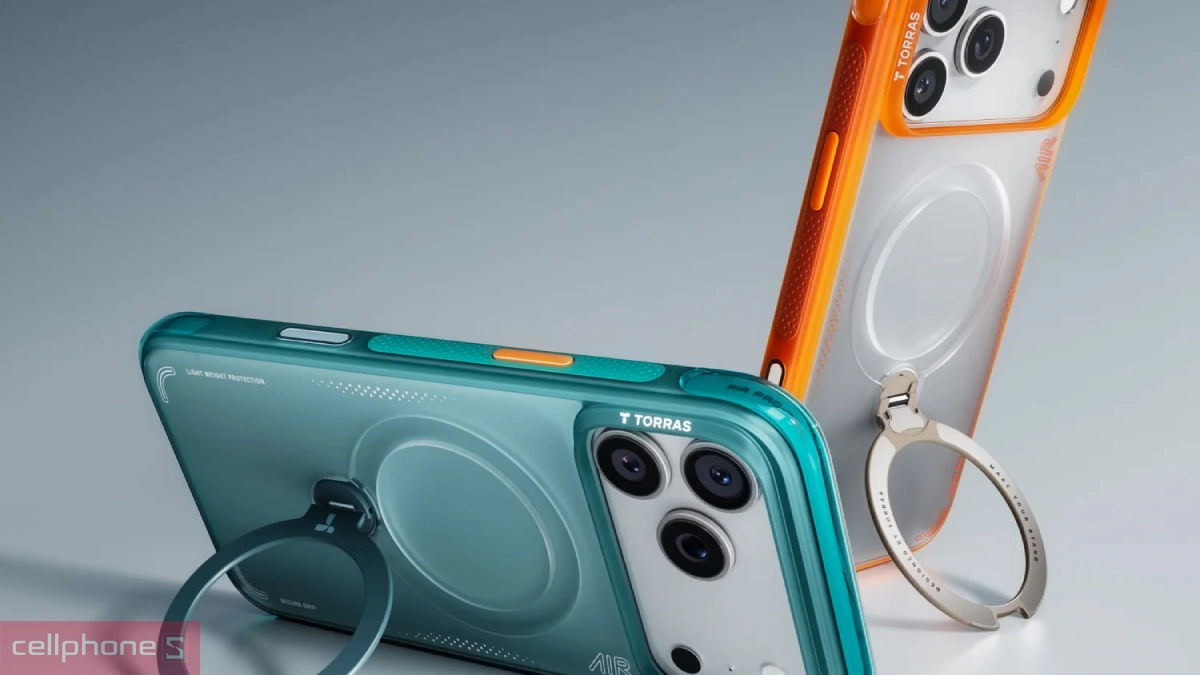 Khả năng tương thích với sạc không dây của ốp Lưng iPhone 17 Pro Max Torras Q3 Air with MagSafe