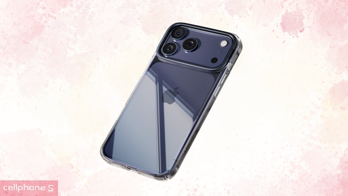 Thiết kế ốp lưng iPhone 17 Pro Torras D1 Transparent