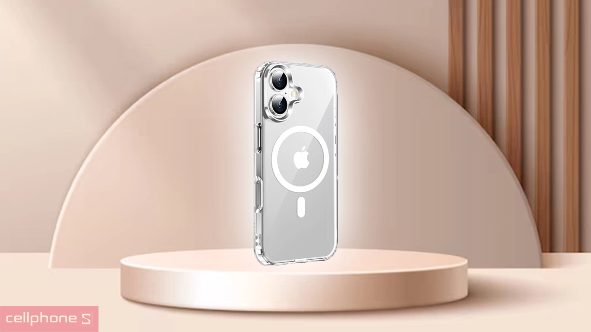 Thiết kế ốp lưng iPhone 17 TORRAS C1S With Magsafe Transparent