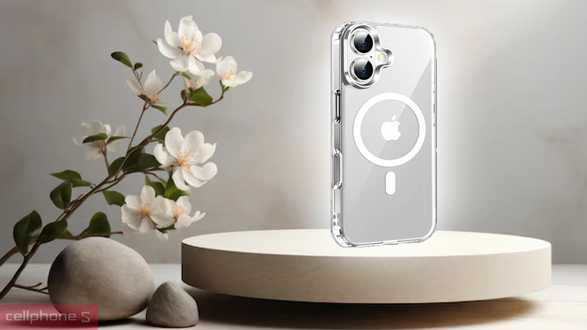 Khả năng hỗ trợ sạc không dây của ốp lưng iPhone 17 TORRAS C1S With Magsafe Transparent
