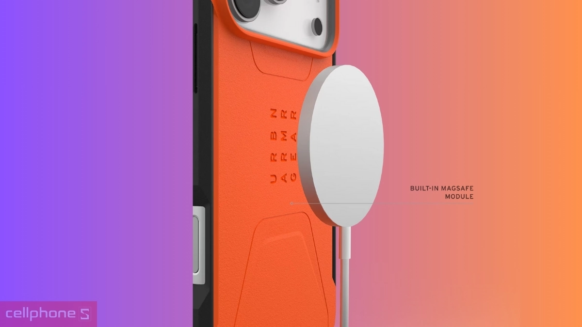 Tương thích MagSafe ốp lưng iPhone 17 Pro Max UAG Civilian With MagSafe