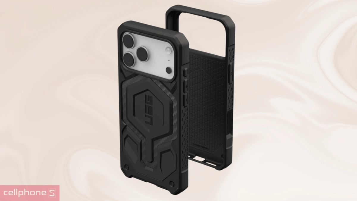Ốp lưng iPhone 17 Pro Max UAG Monarch Pro Exclusive Cap Carbon Fiber - Chất liệu cao cấp, thiết kế bền bỉ
