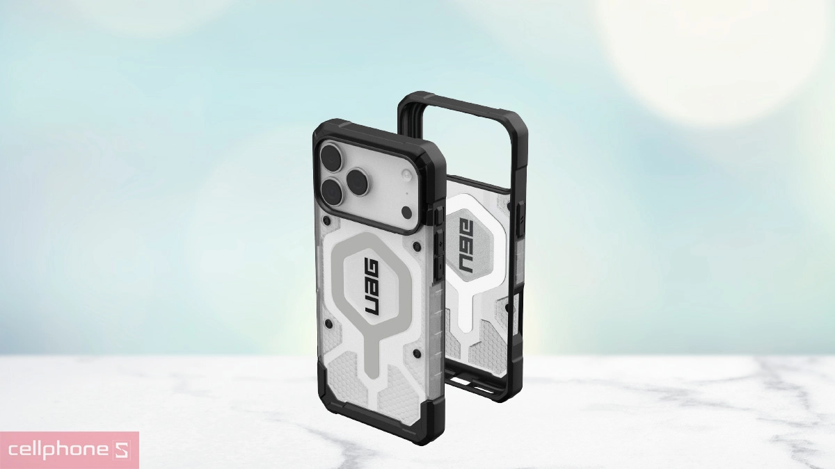 Thiết kế ốp lưng iPhone 17 Pro UAG Pathfinder Clear With Magsafe