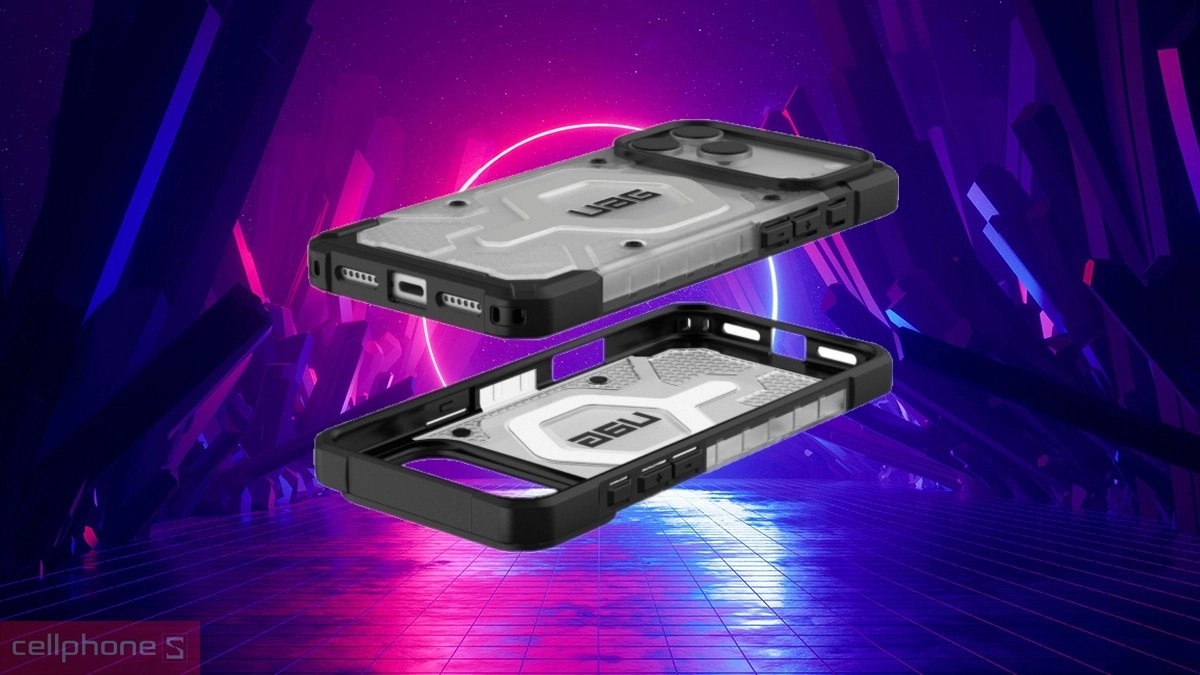 Thiết kế Ốp lưng kèm dây đeo iPhone 17 Pro UAG Pathfinder Clear with MagSafe