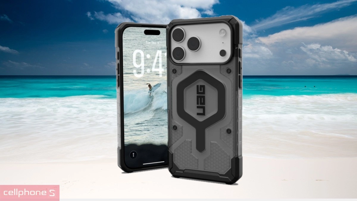 Độ bền Ốp lưng kèm dây đeo iPhone 17 Pro UAG Pathfinder Clear with MagSafe