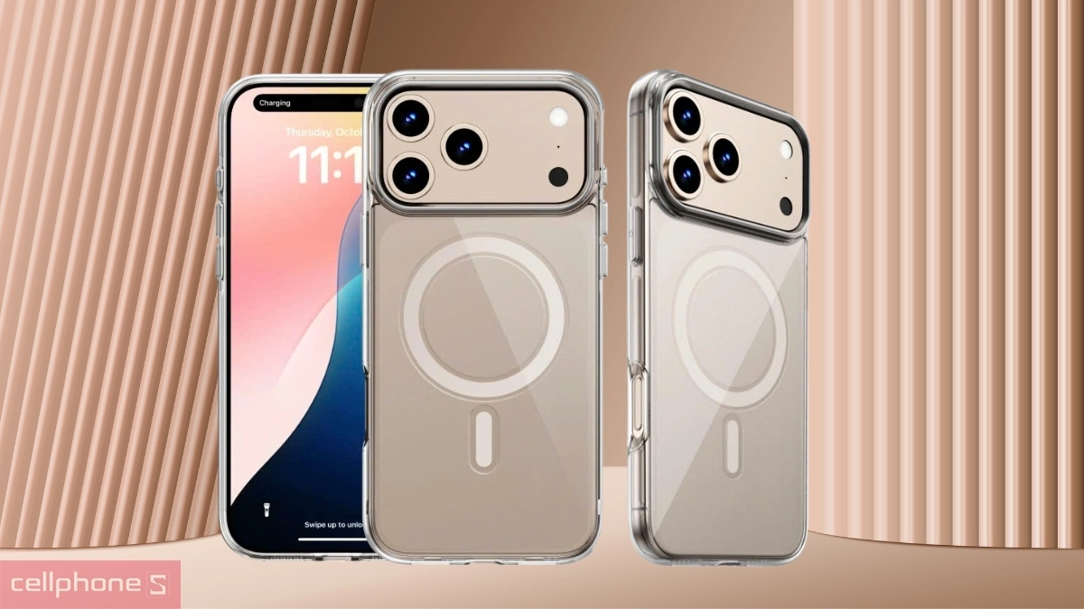 Thiết kế ốp lưng iPhone 17 Pro Max Wiwu Invisible Ultra YXK-208 Transparent trong suốt