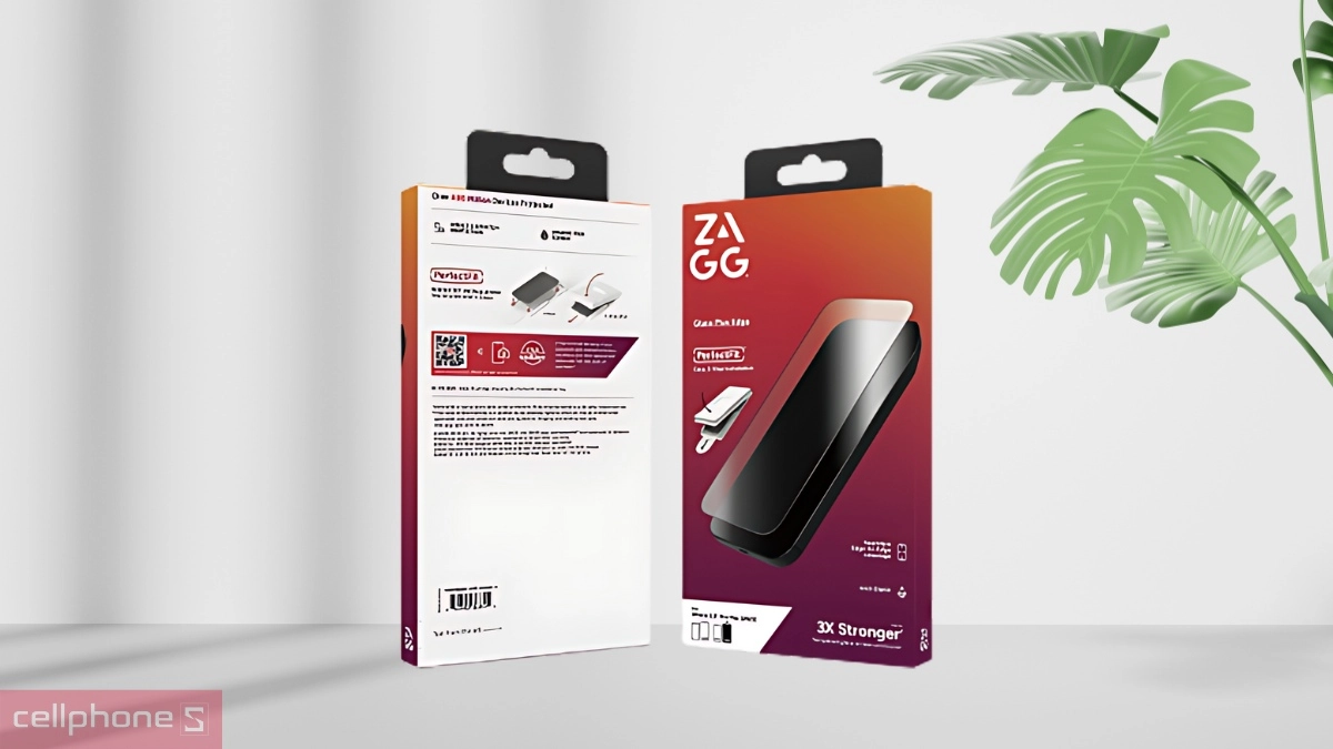 Kính cường lực iPhone 17 Zagg Plus Edge Full có khay hỗ trợ dán giảm thiểu trầy xước