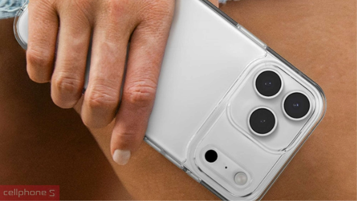 Chất liệu Ốp lưng iPhone 17 Pro Zagg Crystal Palace Action Button With Magsafe Clear