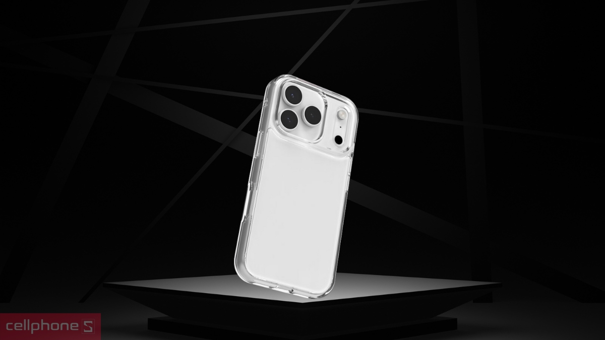 Thiết kế, chất liệu ốp lưng iPhone 17 Pro Zagg Crystal Palace Lite Clear