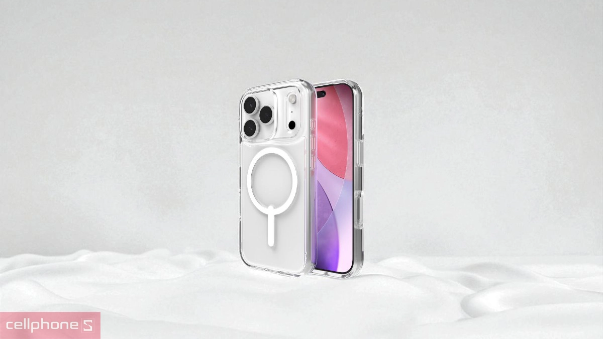 Khả năng bảo vệ toàn diện cho máy của ốp lưng iPhone 17 Pro Zagg Crystal Palace Lite With Magsafe Clear