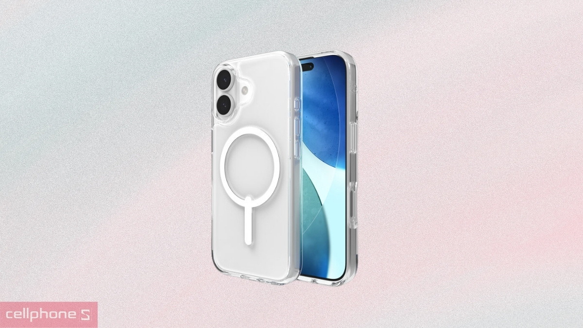 Thiết kế ốp lưng iPhone 17 Zagg Crystal Palace Lite With MagSafe Clear