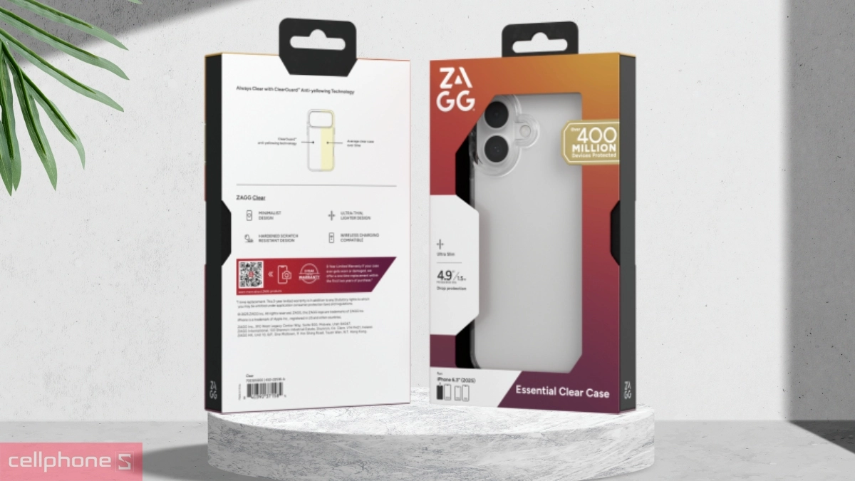 Tính năng ốp lưng iPhone 17 Zagg Esntl Clear 