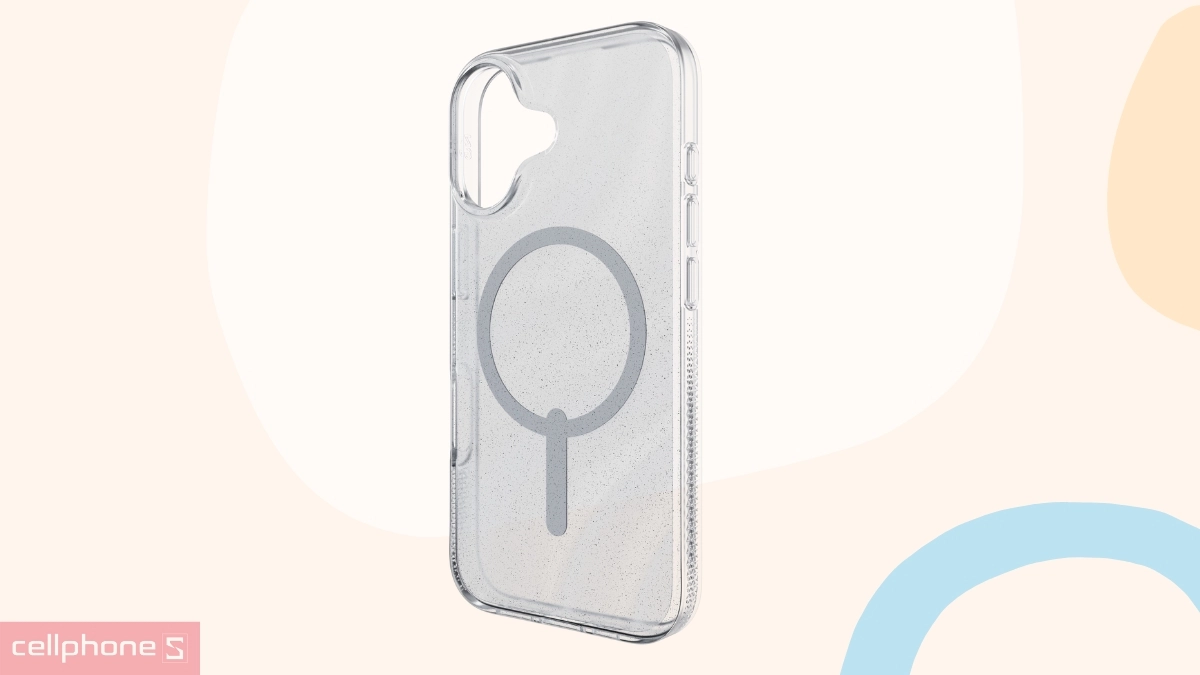 Ốp lưng iPhone 17 Zagg Milan With Magsafe Glitter Swirl - Tạo điểm nhấn phong cách