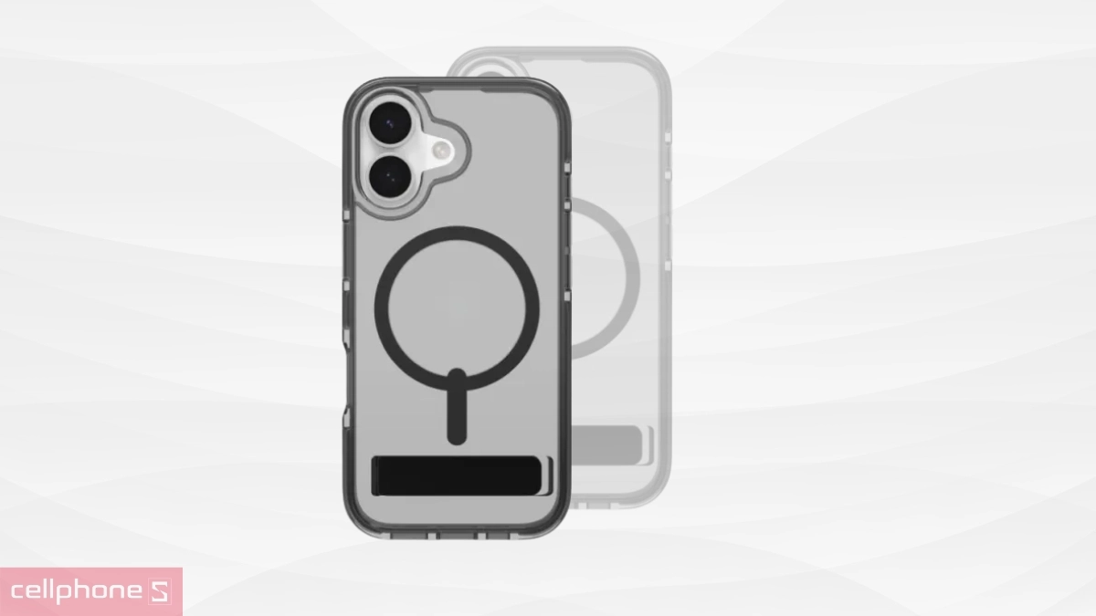 Ốp lưng iPhone 17 Zagg Santa Cruz Kickstand With MagSafe có công nghệ hạn chế ố vàng