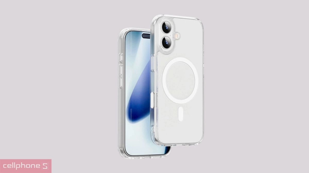 Tích hợp nam châm ốp lưng iPhone 17 WIWU MCC 201 with Magsafe Clear