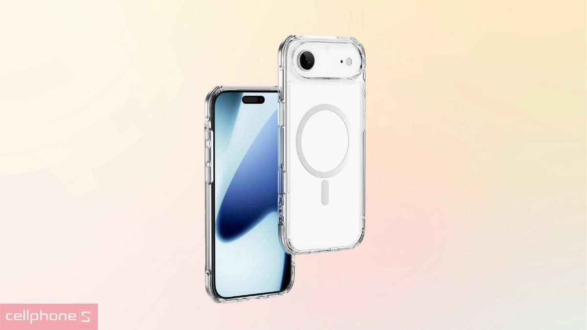 Thiết kế ốp lưng iPhone Air Wiwu Titanium MCC-702 With Magsafe Clear