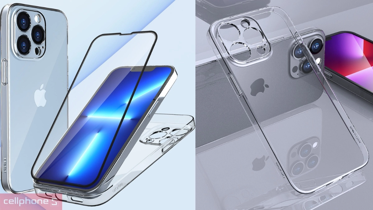 Màu sắc ốp lưng trong suốt hiện đại