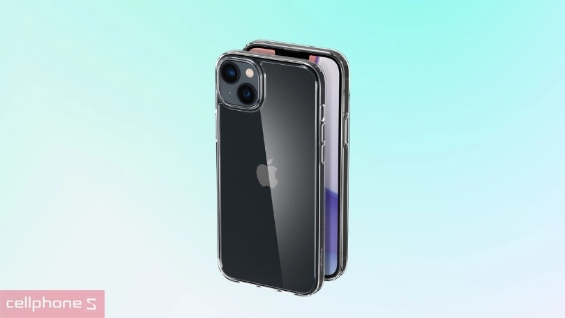 Thiết kế ốp lưng iPhone 13/14 Spigen Airskin Hybrid Crystal Clear