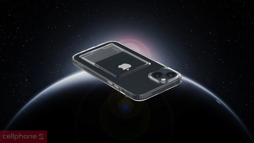 Công nghệ ốp lưng iPhone 13-14 Spigen Ultra Crystal Slot Dual Crystal Clear
