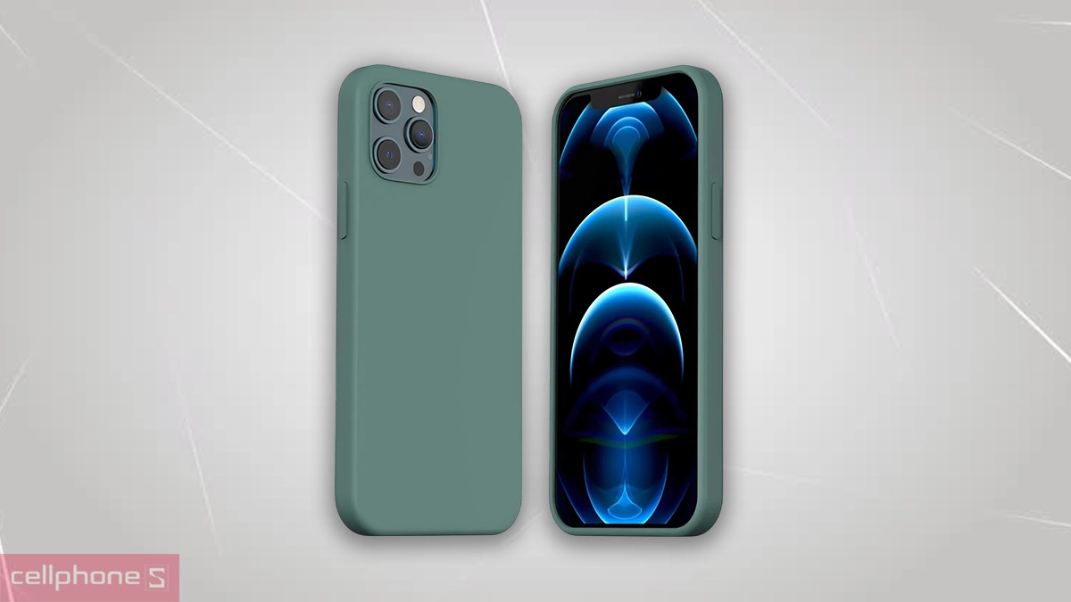 Bề mặt ốp lưng iPhone 12 Pro Max Araree Typo Skin Pine