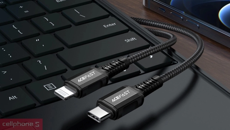 Đánh giá cáp Type-C to Lightning ACEFAST MFI C1-01 1.2m