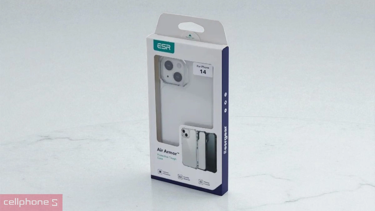 Ốp lưng iPhone 13/14 ESR Air Armor Clear – Bảo vệ toàn diện, trong suốt bền đẹp