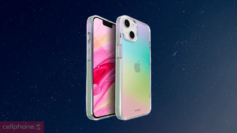 Đánh giá ốp lưng iPhone 14 Laut Huex Holo Pearl