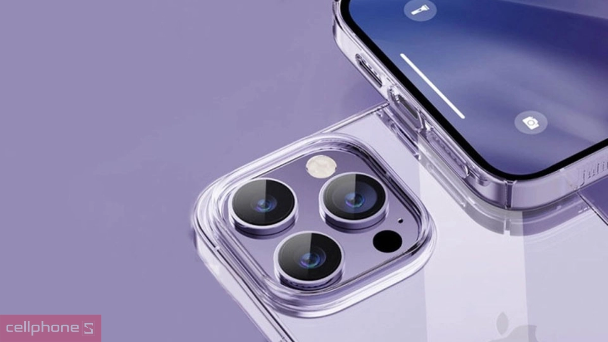 Ốp lưng iPhone 14 Pro Max Memumi Clear