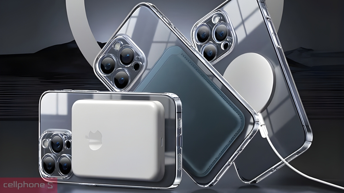 Chất liệu ốp lưng iPhone 14 Pro Max Memumi With MagSafe Clear