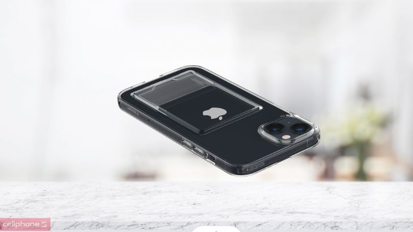 Ốp lưng iPhone 14 Spigen Ultra Crystal Slot Dual Crystal Clear