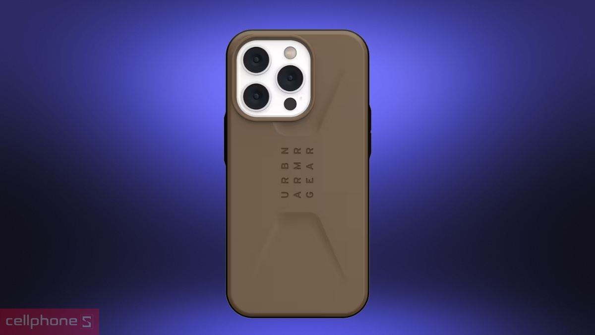 Công nghệ giảm chấn Ốp lưng iPhone 14 Pro UAG Civilian Dark Earth
