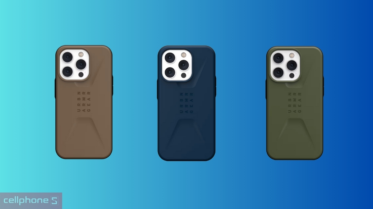 Thiết kế Ốp lưng iPhone 14 Pro UAG Civilian Dark Earth