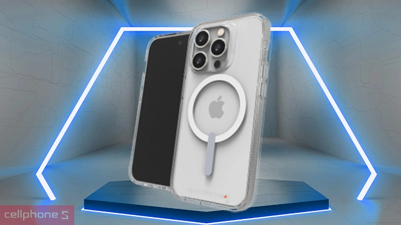 Ốp lưng iPhone 14 Pro Gear4 D3O Crystal Palace with Magsafe Clear 