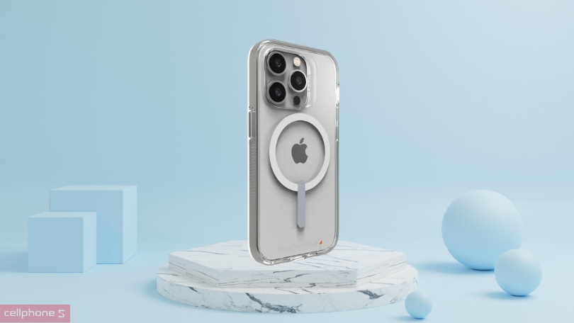 Ốp lưng iPhone 14 Pro Gear4 D3O Crystal Palace with Magsafe Clear 