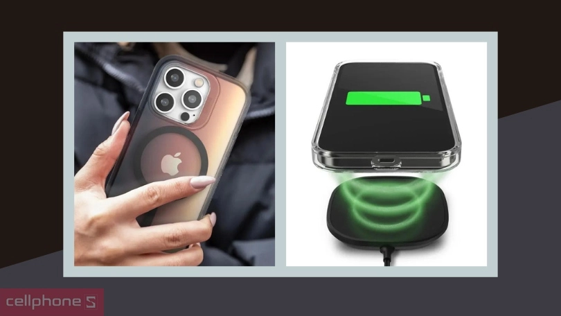 Ốp lưng iPhone 14 Pro Gear4 D3O Milan hỗ trợ sạc MagSafe