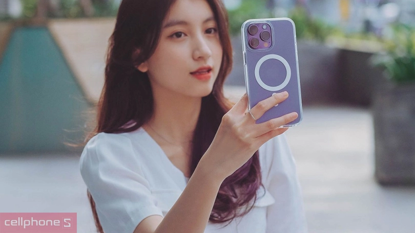 Ốp lưng iPhone 14 Pro Max Apple Silicone Case With Magsafe Clear chính hãng