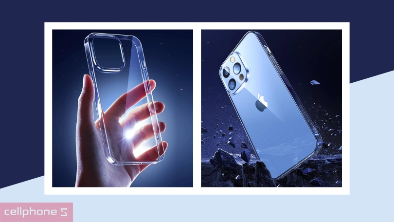 Ốp lưng iPhone 14 Plus Mipow silicon Transparent