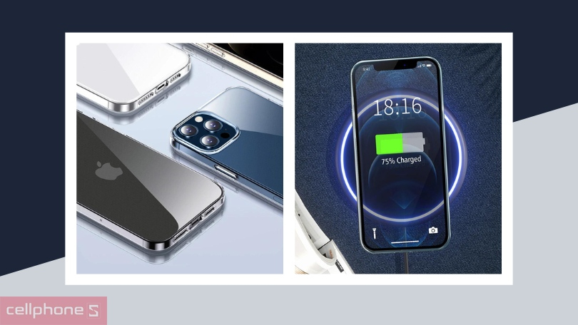 Ốp lưng iPhone 14 Plus Mipow silicon Transparent