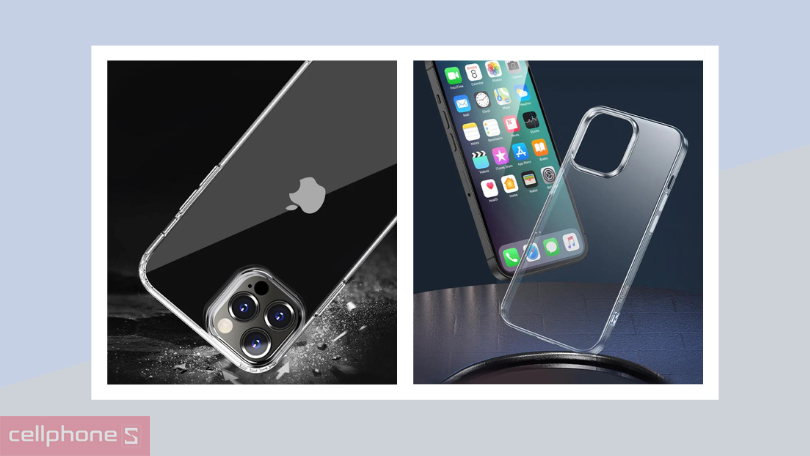 Ốp lưng iPhone 14 Pro Max Mipow Tempered Glass Transparent