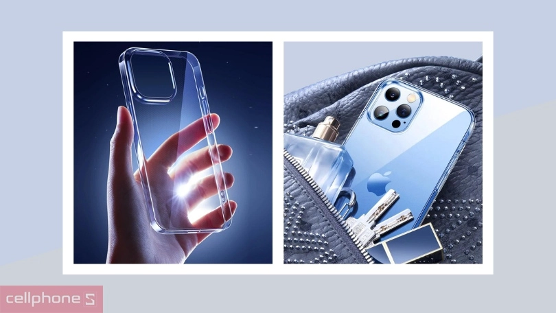 Ốp lưng iPhone 14 Pro Mipow Silicon Transparent 