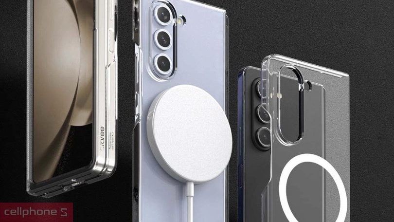 Ốp Samsung Galaxy Z Fold 5 Araree Nukin M With Magsafe - Mỏng nhẹ, trong suốt và cứng cáp