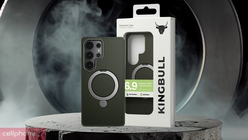 Ốp lưng Magsafe Samsung Galaxy S25 Ultra Mipow Lux and Ring Stand - Hỗ trợ bảo vệ toàn diện cho máy