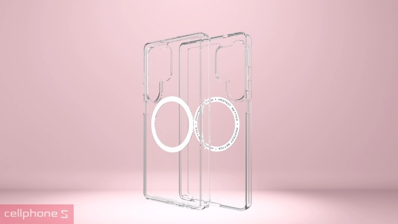 Ốp lưng Magsafe Zagg Samsung Galaxy S25 Ultra Crystal Palace Lite Clear - Hỗ trợ chống sốc vượt trội