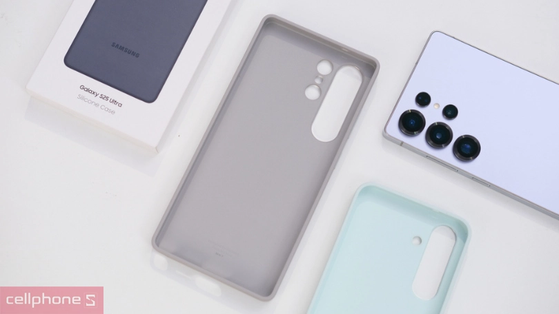 Ốp lưng Samsung Galaxy S25 Ultra Silicone chính hãng - Bảo vệ toàn diện cho thiết bị