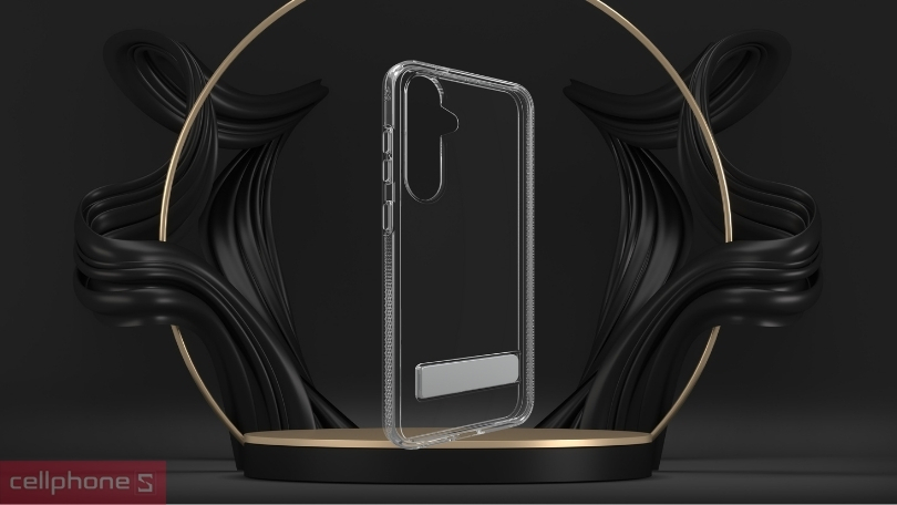 Thiết kế ốp lưng Zagg Samsung Galaxy S25 Plus Crystal Palace Kickstand Clear