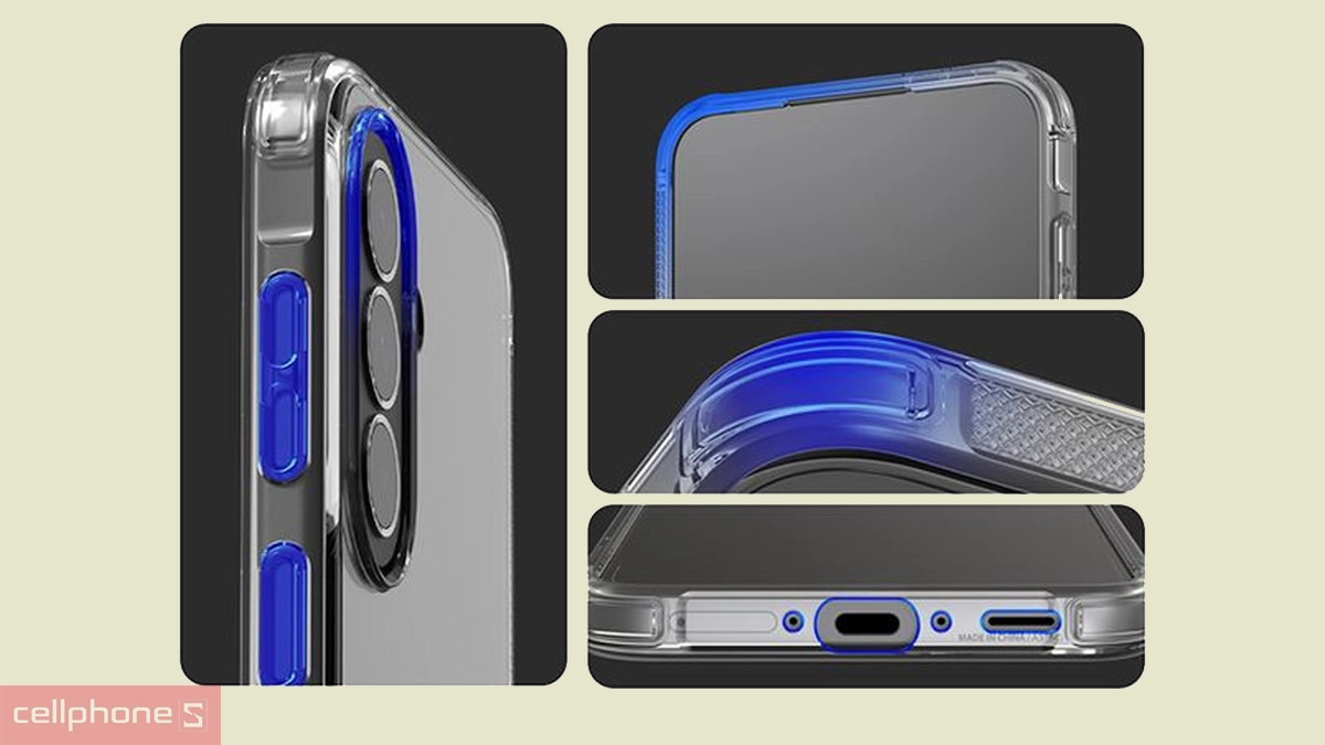 Thiết kế ốp lưng Samsung Galaxy A37 5G Araree Flexield Clear